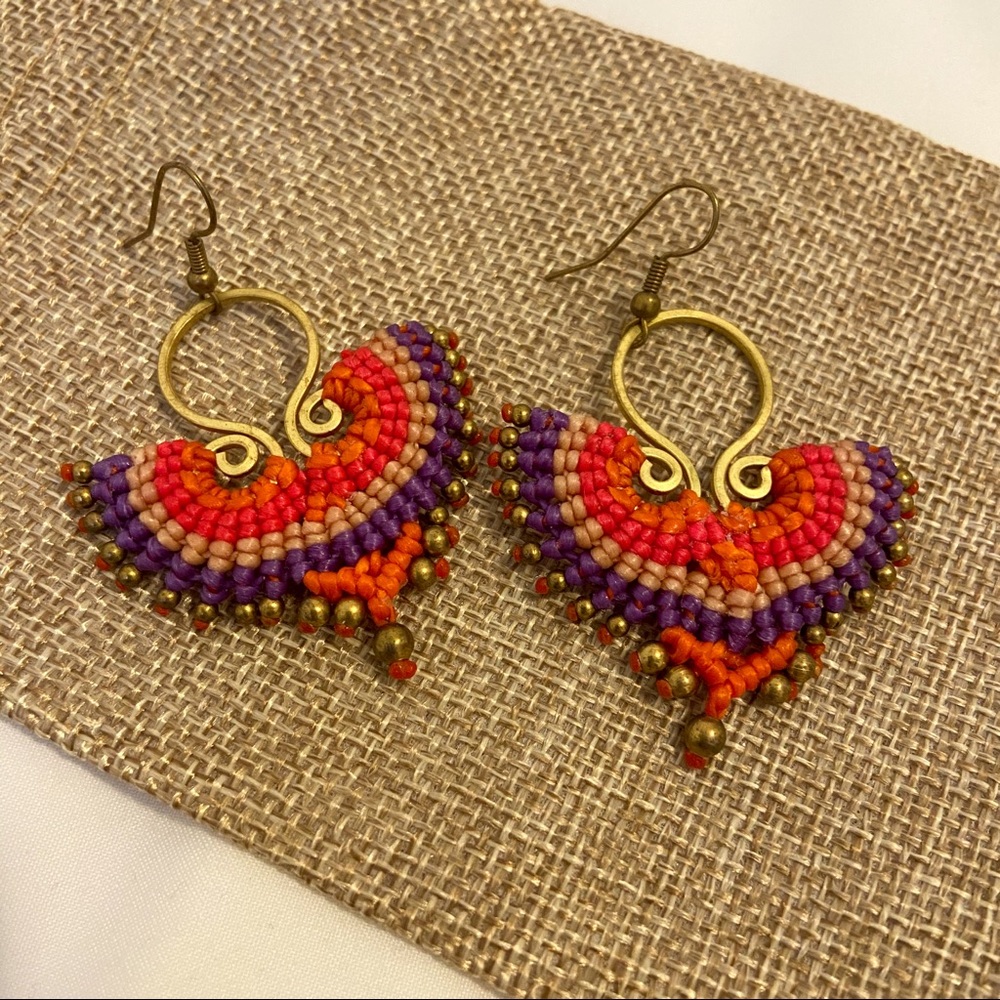 Beautiful handmade earrings from Thailand